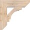 Ekena Millwork Merced Slat Smooth Bracket w/ Offset Brace, Douglas Fir, 7 1/2"W x 24"D x 24"H BKT0806X24X24MRC06SDF - alternate 2